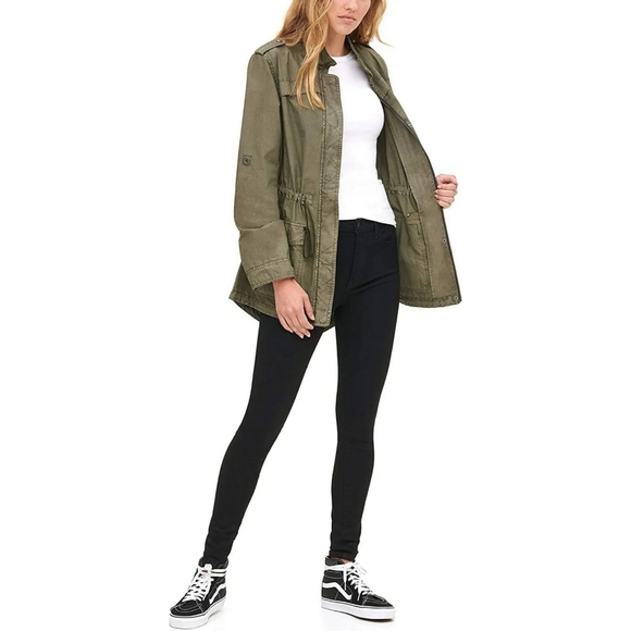 Levi's Legacy Cotton Lightweight Fishtail Anorak Jacket Womens XS - Picture 3 of 9